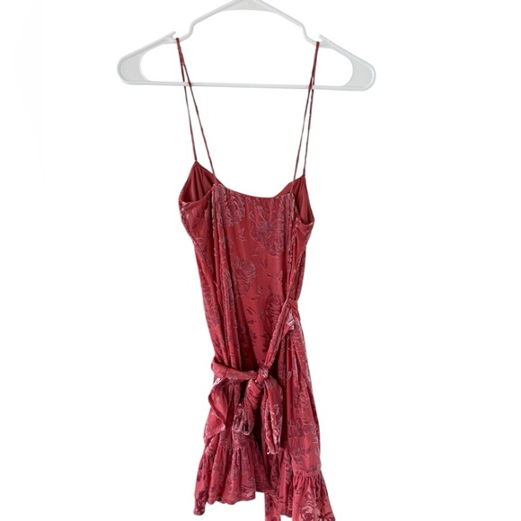 Free People Intimately Olivia Velvet Dress in Dusty Rose - Picture 6 of 7